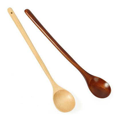 DecorBites™ Japanese Style Wooden Spoon for Mixing Rice Salad Kitchen Tableware