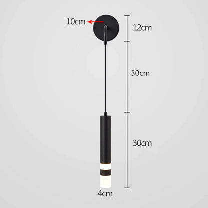 DecorBites™ Gold LED Wall Lamp: Luxurious Nordic Spotlight for Home Bedside, Living Room, Bed Wall Light