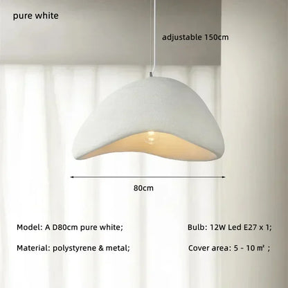 Handmade Wabi Sabi Resin Pendant Light