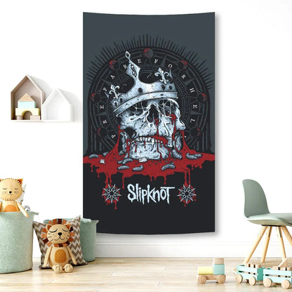 DecorBites™ Heavy Mental Music Tapestry Wall Hanging- Hippie Art Room Flag