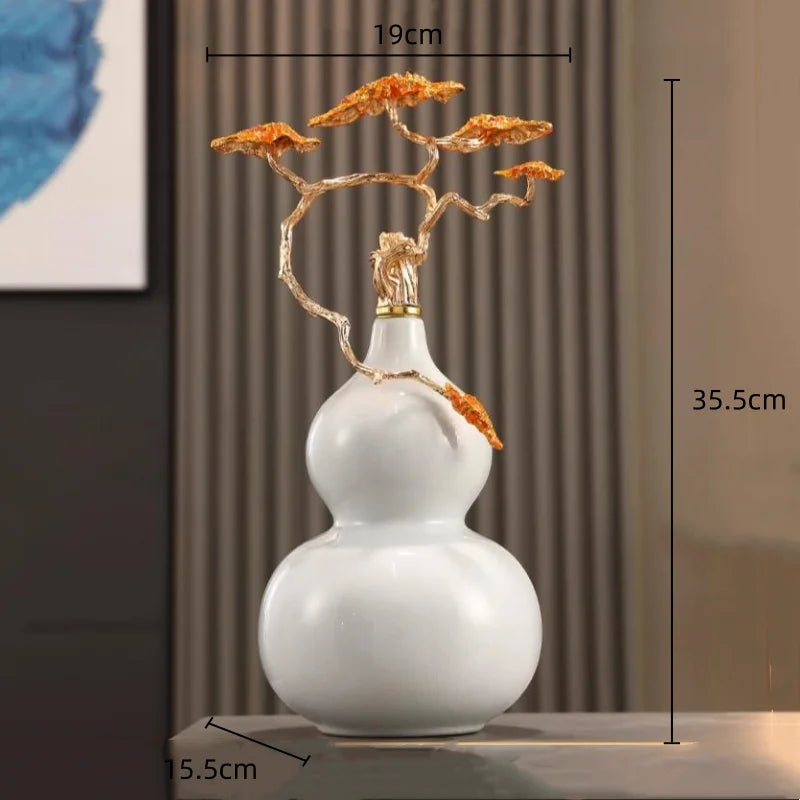 DecorBites™ Gourd Ornament Ceramic Handicrafts Home Decor Accessories