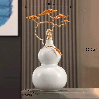 DecorBites™ Gourd Ornament Ceramic Handicrafts Home Decor Accessories