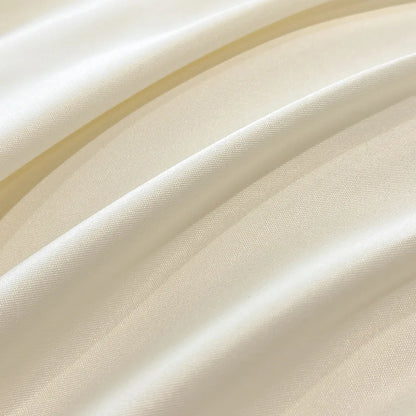 DecorBites™ Ice Silk Embroidery Bedding Sets: Luxury Rayon Duvet Set with Lace, Soft & Cozy