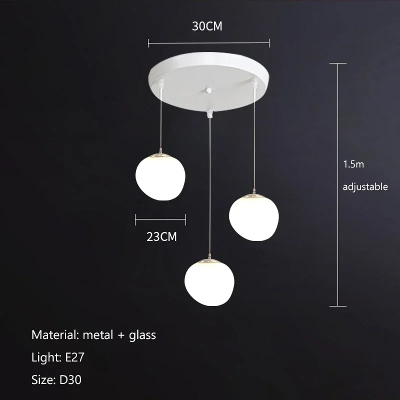 Lámparas colgantes LED de bola de cristal DecorBites™ para decoración del hogar, sala de estar/comedor, bar y escaleras