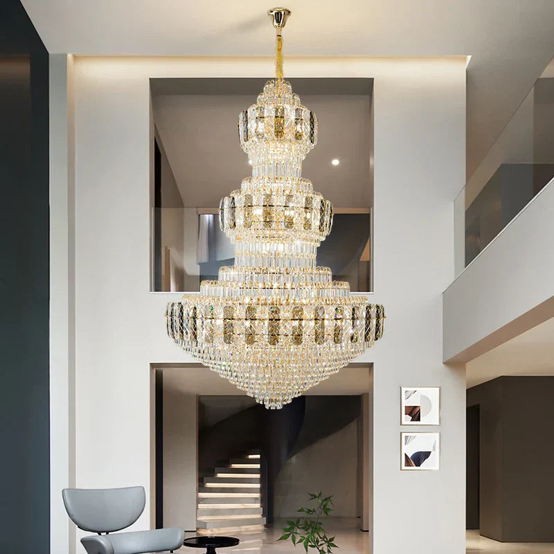 DecorBites™ Crystal Duplex Headlight in Luxury European Style for Living Room & Hotel Lobby