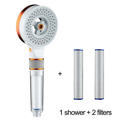 DecorBites™ Dual Sided High Pressure Showerhead - 3 Modes, Water Saving