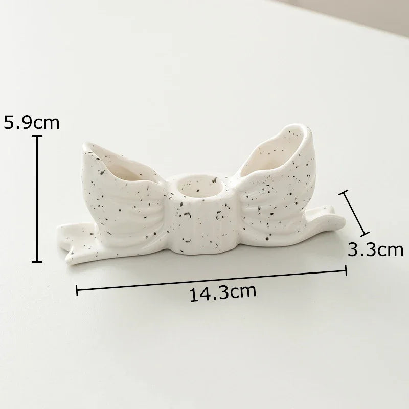 DecorBites™ Bowknot Candle Holder | Desk Decoration, Aroma Diffuser, Home Aroma Container