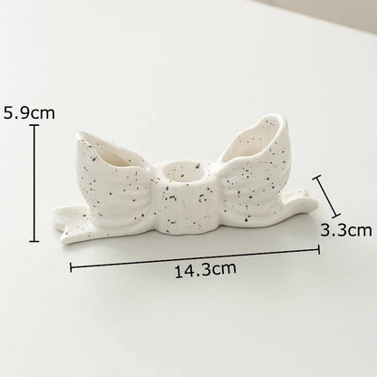 DecorBites™ Bowknot Candle Holder | Desk Decoration, Aroma Diffuser, Home Aroma Container