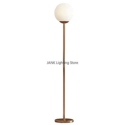 Lámpara de pie DecorBites™ con bola de cristal y estructura metálica - Iluminación LED para dormitorio y estudio