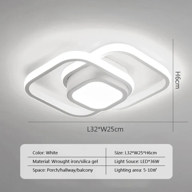 Decorbites™ Lámpara de Techo LED Moderna de Araña para Dormitorio, Decoración Interior, Iluminación de Montaje Superficial