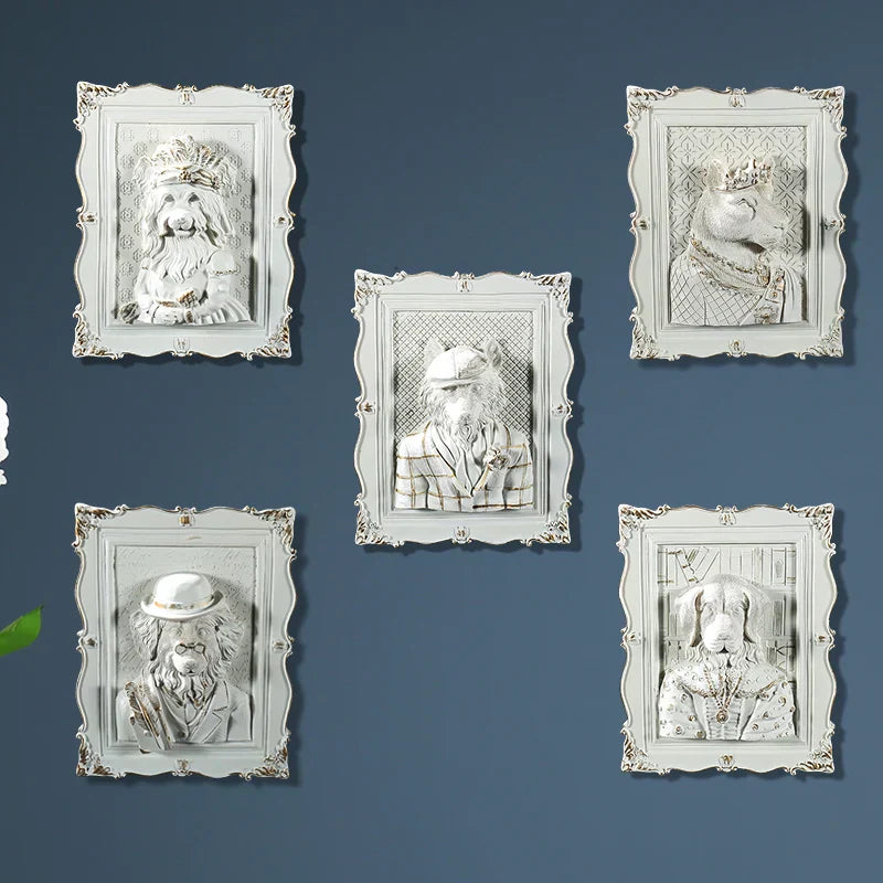 DecorBites™ Earl Cat Resin Pendant Wall Decoration Frame for a Whimsical Touch.