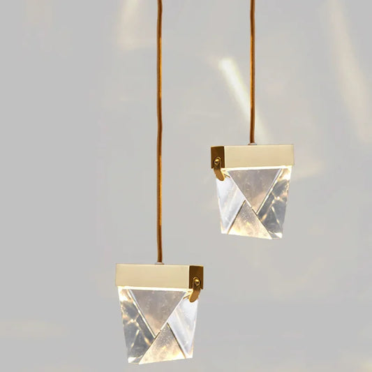 DecorBites™ Crystal Chandelier: Nordic Luxury Pendant Lights for Dining Room, Study Room, Kitchen & Bedroom