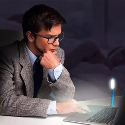 DecorBites™ LED Book Light: Portable USB Lamp for Power Bank/Computer, Protect Eyesight