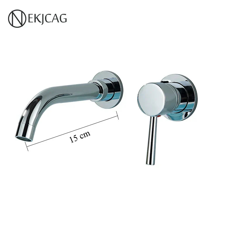 Grifo de la Cuenca de Oro Decorbites™: Asa Única, Agua Caliente y Fría, Acabado en Negro Mate