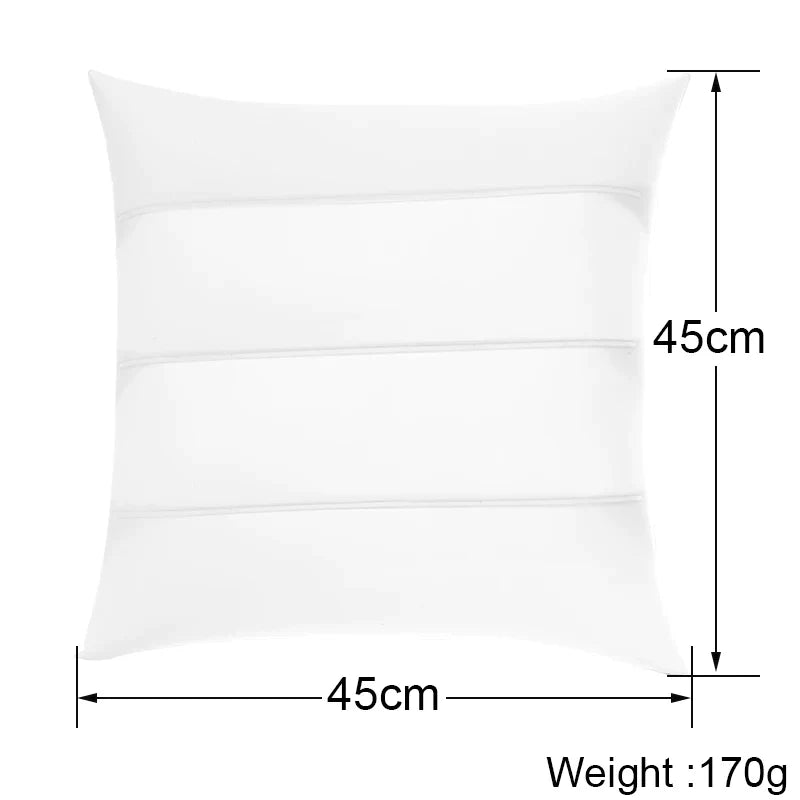 DecorBites™ Inflatable Pillow Core: Foldable PP Filler for 45*45cm Cushion Cover