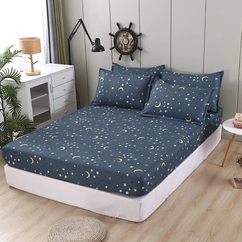 Gold Feather Fitted Sheet