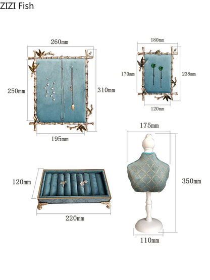 DecorBites™ Jewelry Display Shelf: Stylish Desktop Ornaments and Storage Rack