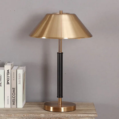 DecorBites™ Copper Table Lamp with LED Bulb, Stylish Desk Light for Bedroom & Living Room