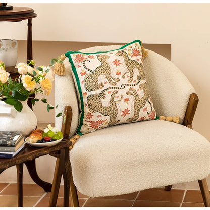 DecorBites™ Elephant Jungle Paradise Throw Pillow Cover