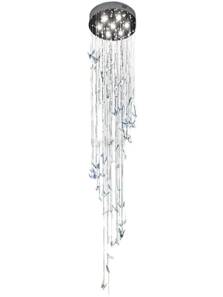 DecorBites™ Crystals Pendant Light Indoor Chandelier - Minimalist Hanging Lamp for Modern Spaces