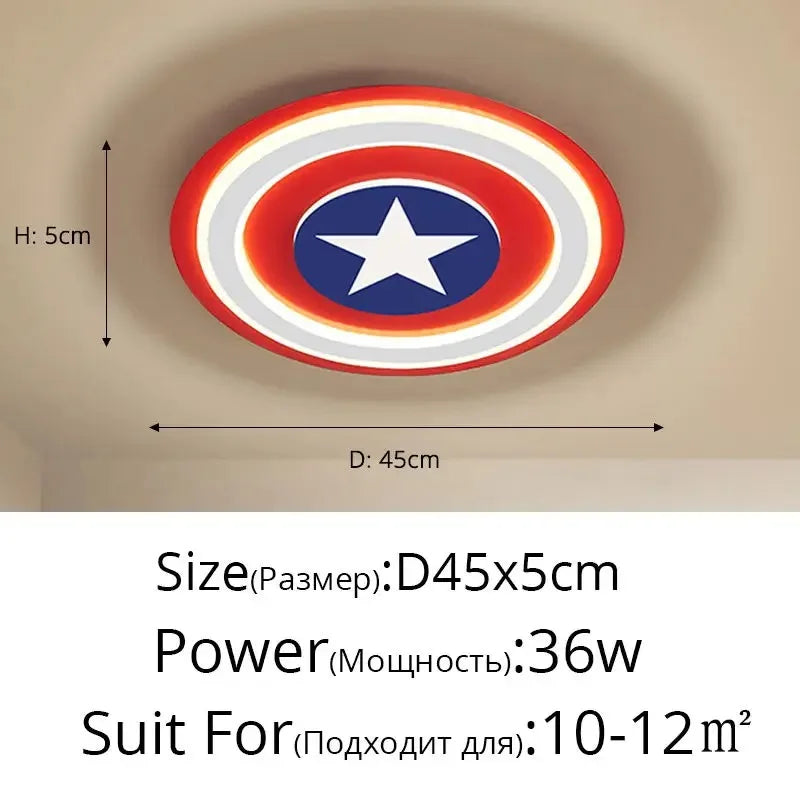 ديكوربايتس™ - مصباح سقف LED للأطفال برسومات كرتونية | مصابيح ديكور غرف نوم الأولاد والبنات