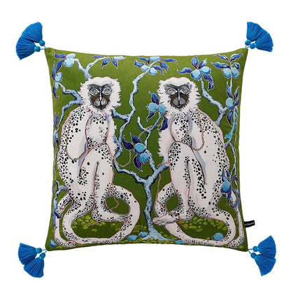 DecorBites™ Chinoiserie Velvet Lumbar Pillow Cover 30x50cm