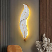White Feather Wall Sconces