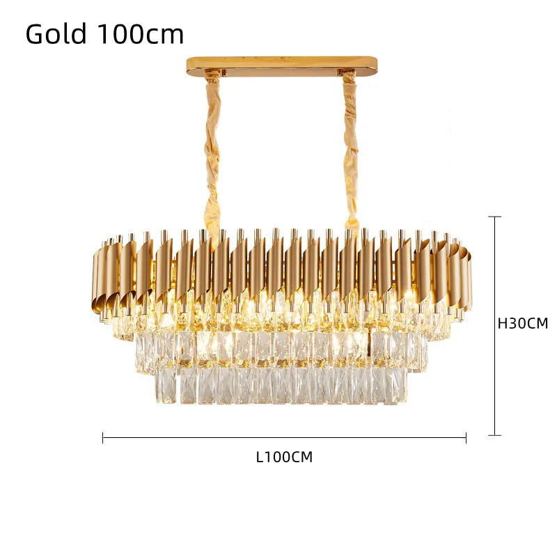 Lámpara colgante LED de cristal DecorBites™ para espacios de vida modernos