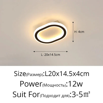 DecorBites™ LED Strip Ceiling Lights for Bedroom Hallway Living Room Decor