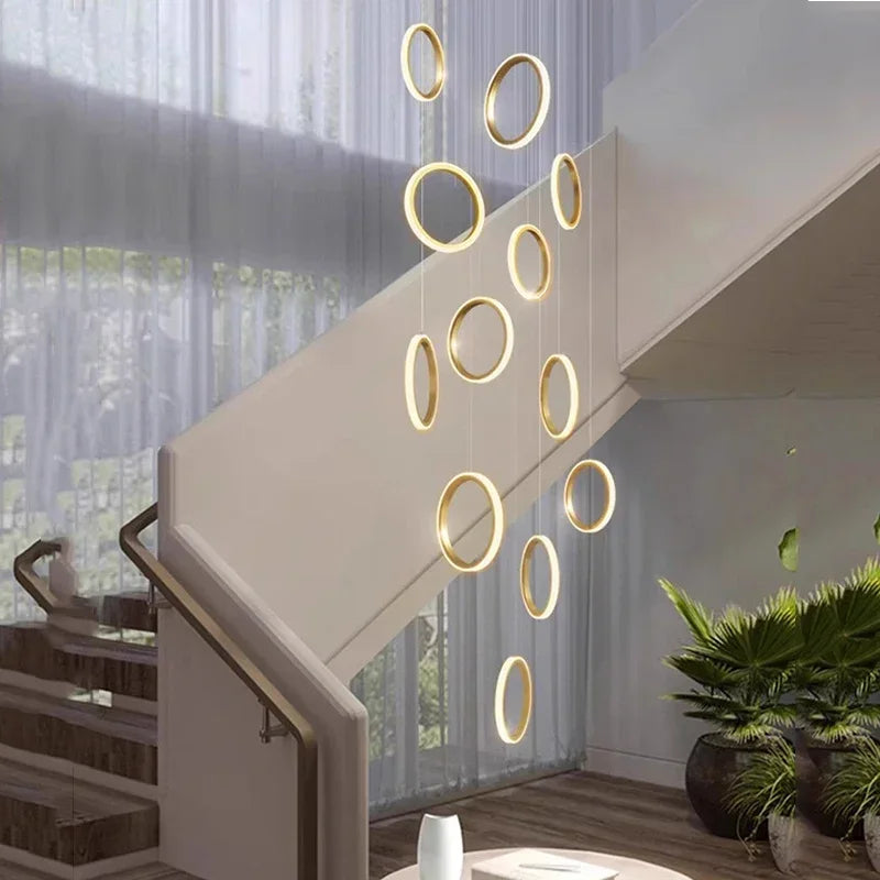 DecorBites™ LED Pendant Lights: Modern Simplicity for Living Room, Dining Area, Staircase Chandelier
