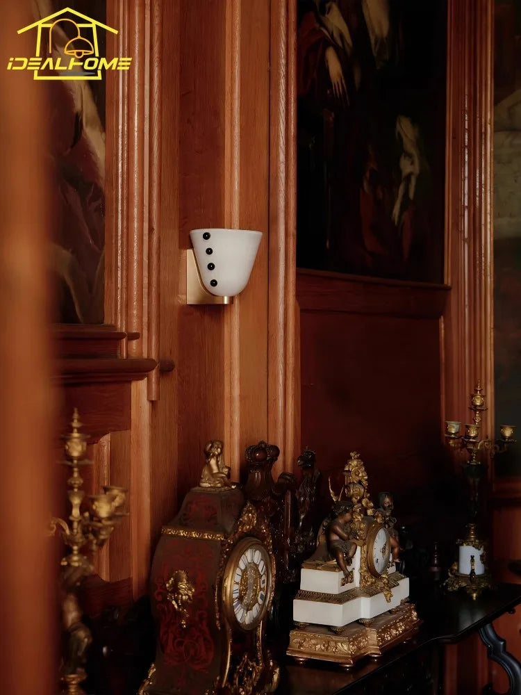 Apliques de pared LED DecorBites™ de cristal color crema para salón y dormitorio