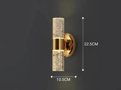 DecorBites™ Gold Vanity Lights 2-Light Bathroom Sconces for Modern Mirrors