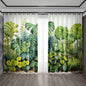 Decobites Tropical Leaf Gauze Curtain for Kitchen, Living Room, Balcony, Garden