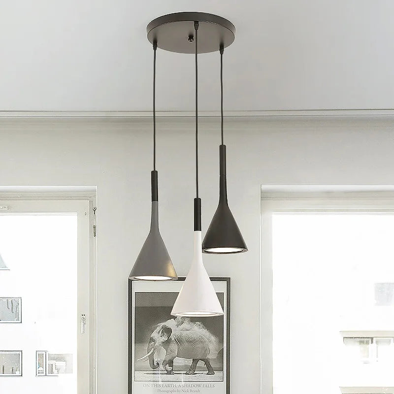 Chrome LED Pendant Trio