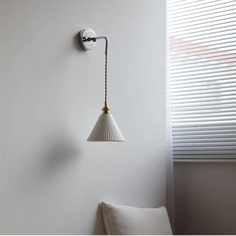 DecorBites™ Ceramic LED Wall Light with Pull Chain Switch - Nordic Design