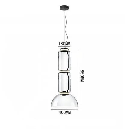 DecorBites™ Heavy Glass Modern Chandelier Pendant Lamps for Living Room, Dining Room, and Store
