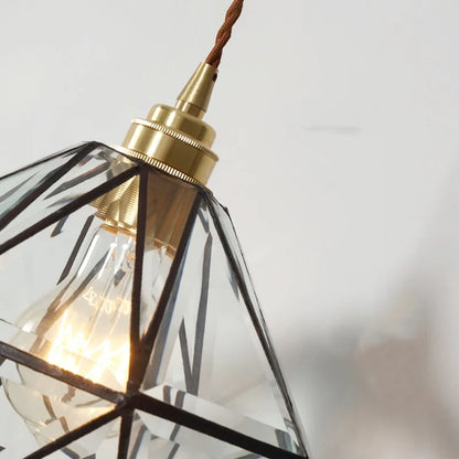 DecorBites™ Glass LED Pendant Lamp: Handmade Japanese Style Adjustable Hanging Light Fixtures