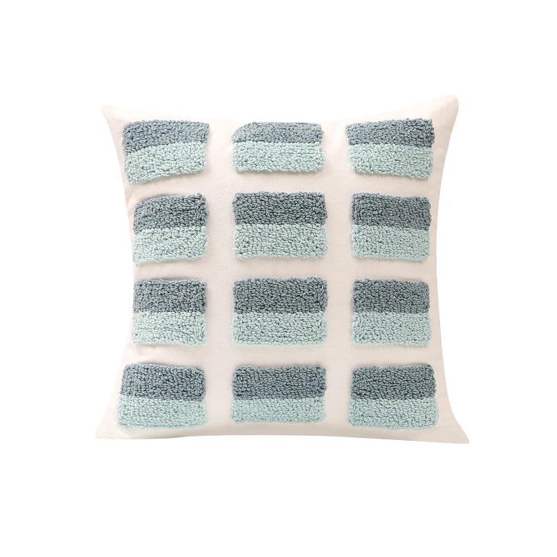 غطاء وسادة هندسي من DecorBites™ بتصميم ماسي منسوج 45×45 سم/30×50 سم مربع لغرفة المعيشة