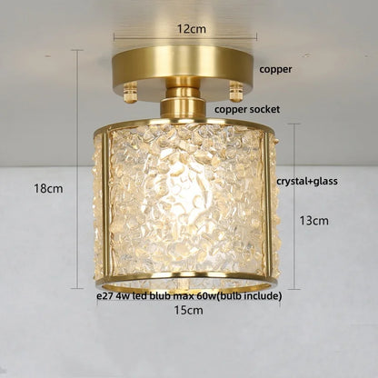 Lámpara de techo de cristal DecorBites™ para decoración nórdica moderna del hogar