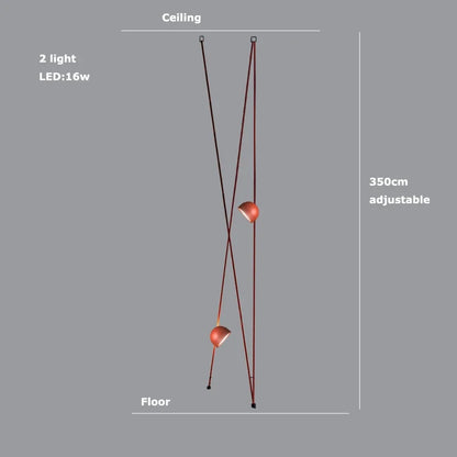 Lámpara colgante tipo candelabro LED DecorBites™ para iluminación interior regulable en la sala de estar
