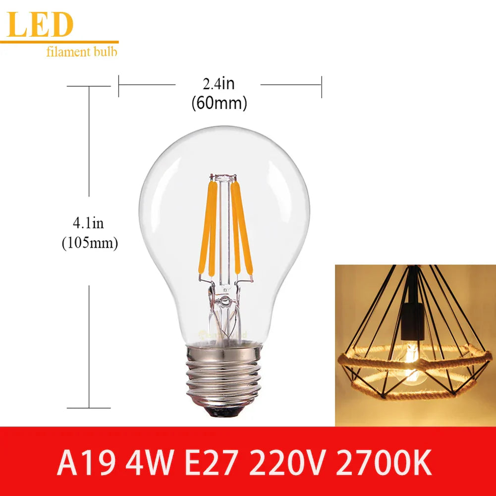 Clear Glass Vintage Bulb