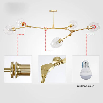 DecorBites™ Glass Pendant Lights: Nordic Modern Design for Bar, Dining, Living Room