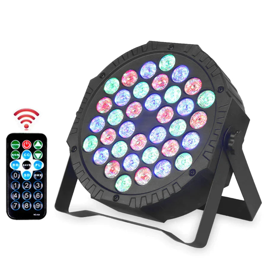 DecorBites™ LED RGB DMX512 Par Light for DJ Disco Party Wedding Club Show