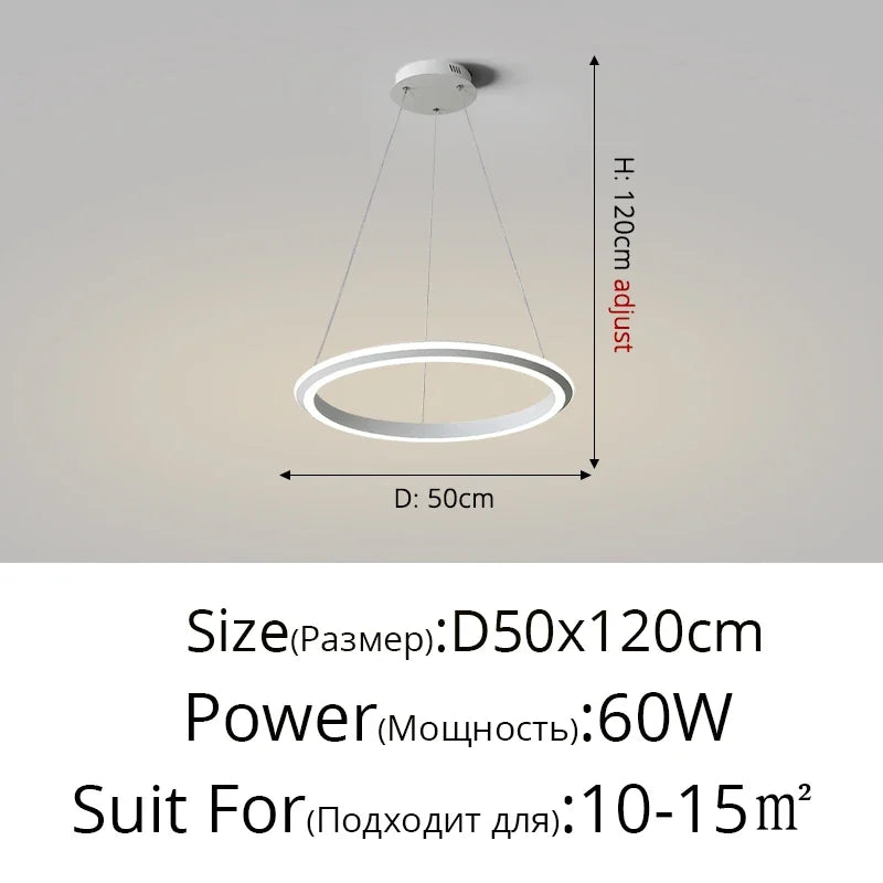 DecorBites™ LED Pendant Lamp: Modern Minimalist Style for Bedroom, Kitchen & Foyer