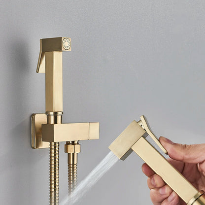 DecorBites™ Brass Bidet Faucet Single Cold Water Toilet Handle Jet Sprayer Mixer