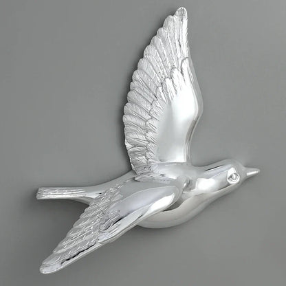 DecorBites™ Estatua de pájaro 3D de resina para decoración de pared en habitación infantil - Figura decorativa de animal