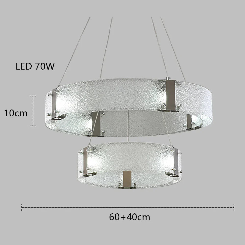 DecorBites™ Gold LED Chandelier for Luxe Living Room Lighting