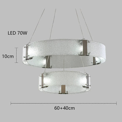 DecorBites™ Gold LED Chandelier for Luxe Living Room Lighting