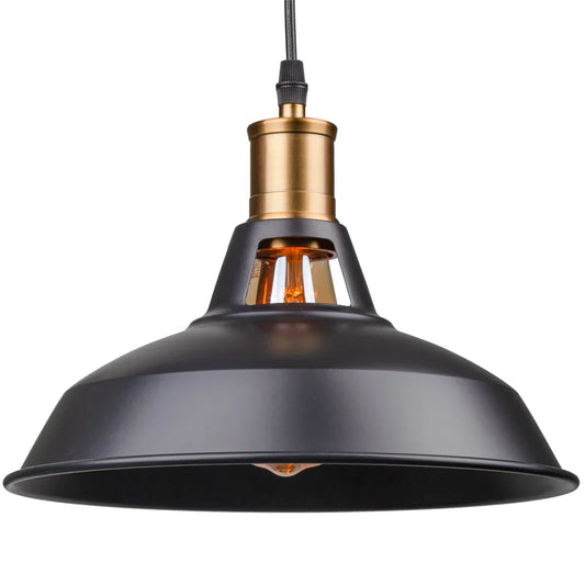 DecorBites™ Industrial Farmhouse Black Pendant Light for Kitchen - E27 Based