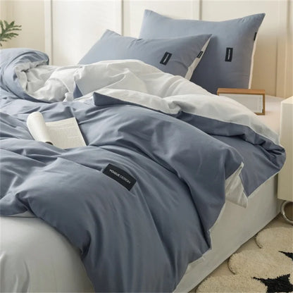 DecorBites™ Cotton Bedding Set Super Soft Comforter All Season Home Textile